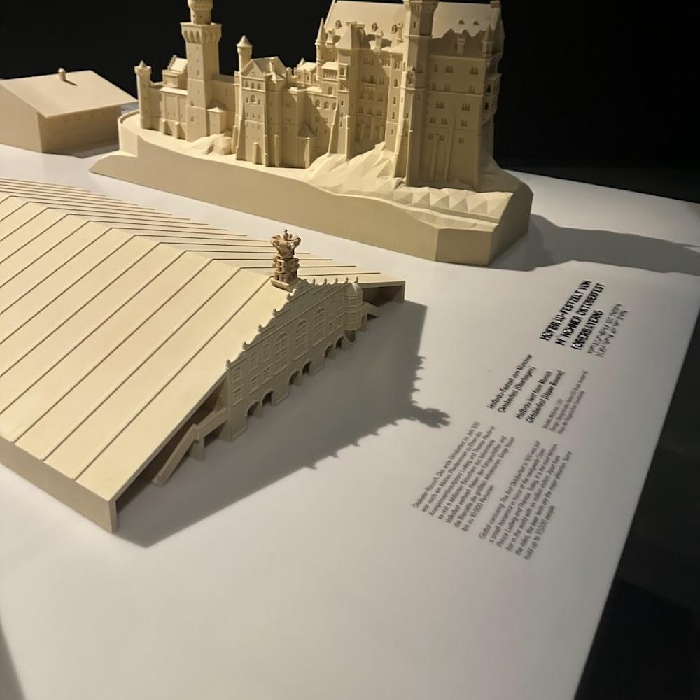 A model of Neuschwanstein Castle.